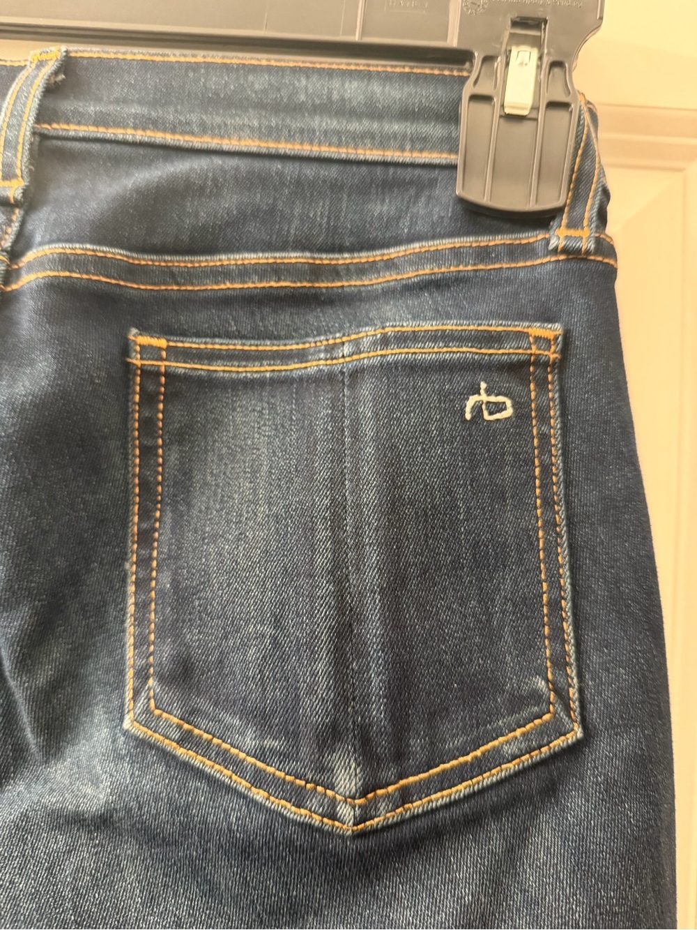 rag & bone Women's Skinny Jeans in Dark Indigo - Picture 6 of 6